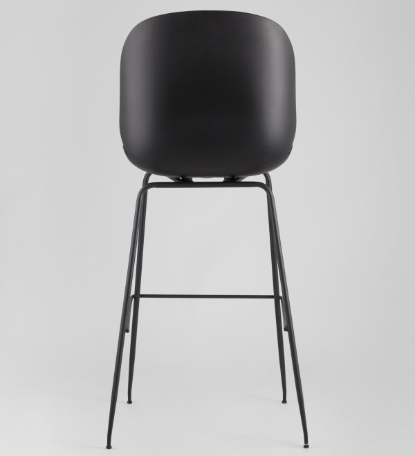 Стул барный Beetle PU со спинкой серый 2 шт
