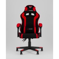 Кресло спортивное TopChairs Shadow ткань черно-красный
