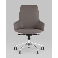 Кресло офисное TopChairs Bow серый