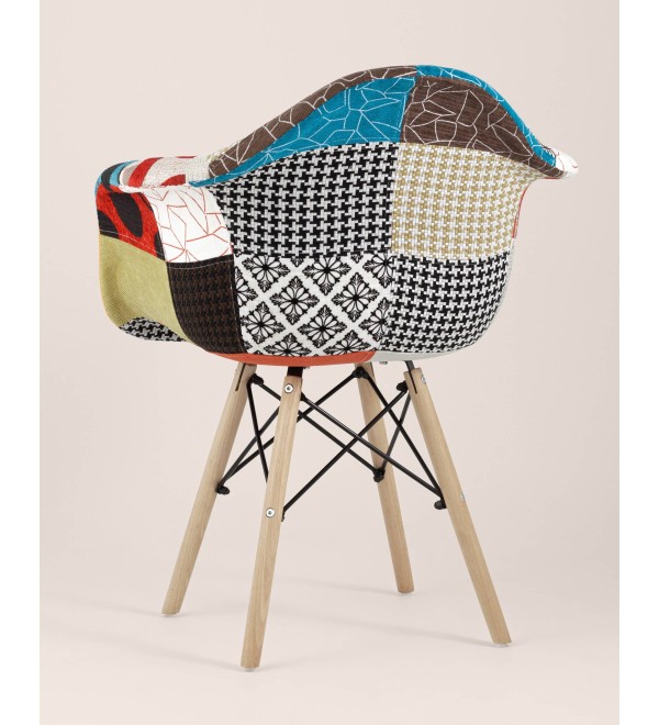 Кресло Eames DSW пэчворк