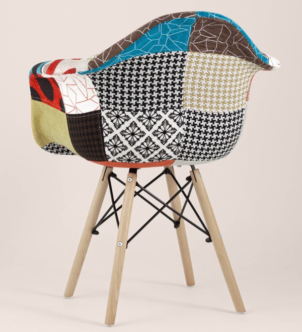 Кресло Eames DSW пэчворк