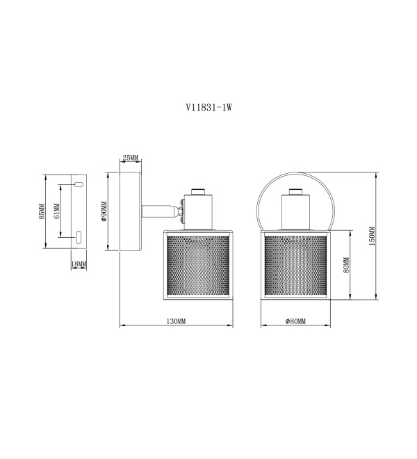 Спот Moderli V11831-1W Suspent