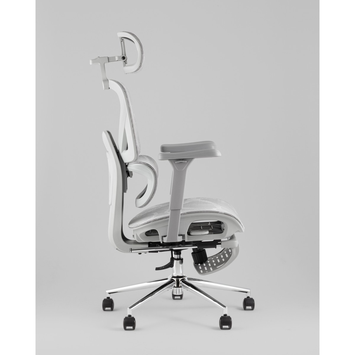 Кресло офисное TopChairs Vertus серая сетка