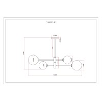 Светильник подвесной Moderli V10837-4P Molecule