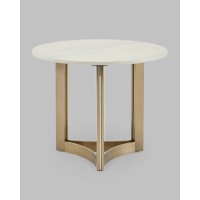 Журнальный столик Кассия 60*60 см светлая керамика