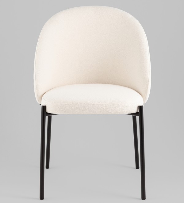 Стул обеденный Adelinde бежевый с зеленой экокожей