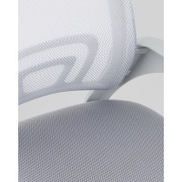 Кресло офисное TopChairs Simple SN серый пластик белый