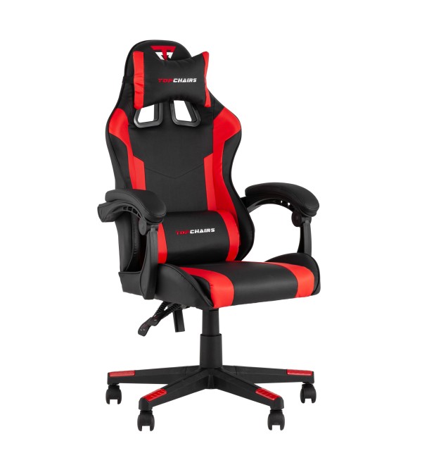 Кресло спортивное TopChairs Commander черно-красный