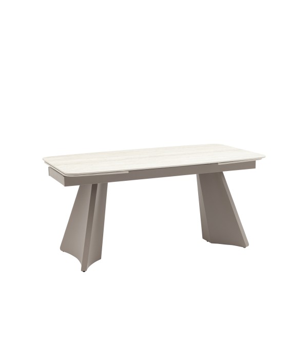 Стол обеденный Eliora 160-240*90 см серая керамика