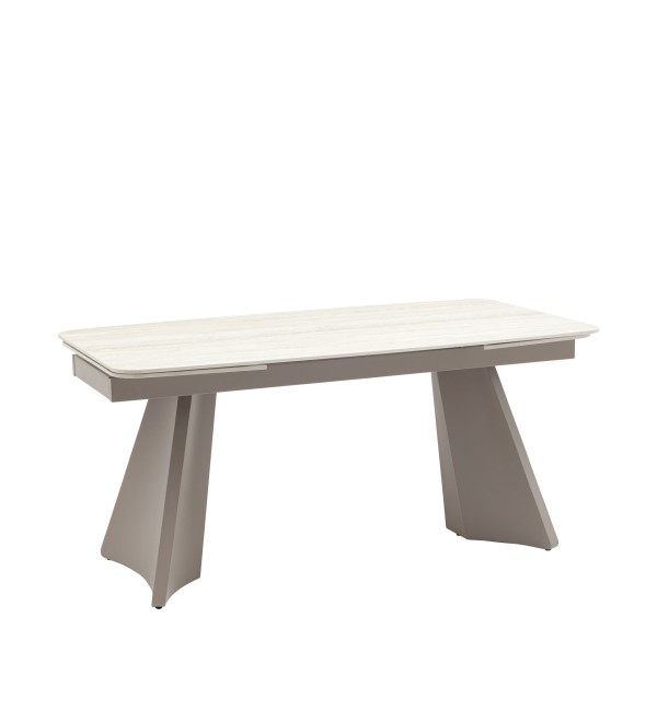 Стол обеденный Eliora 160-240*90 см серая керамика