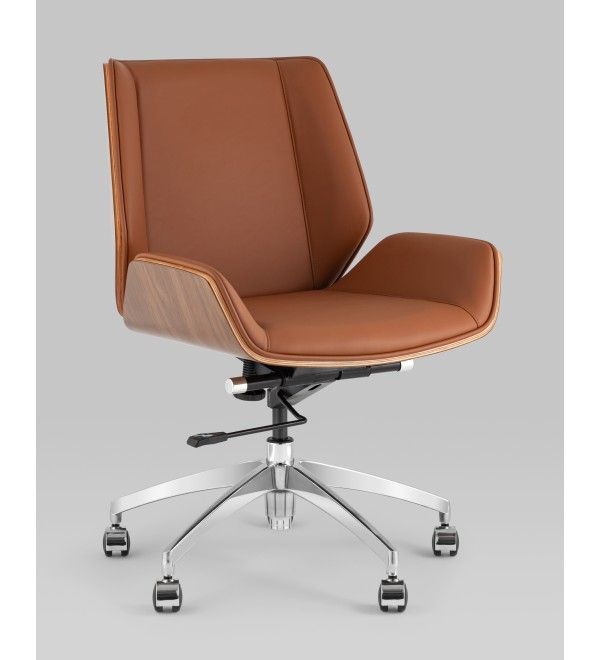 Кресло офисное TopChairs Crown SN коричневый