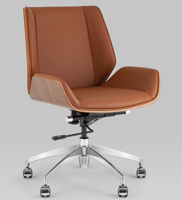 Кресло офисное TopChairs Crown SN коричневый