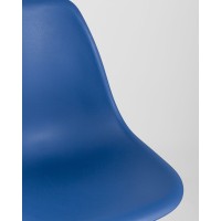 Стул Eames Style DSW синий (разборный каркас)
