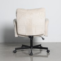 Кресло офисное TopChairs 6187 с откидными подлокотниками кремовый