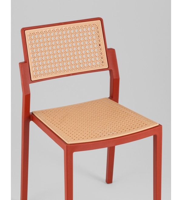 Стул пластиковый Milto красный