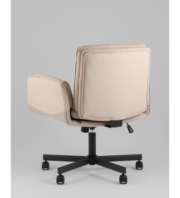 Кресло офисное TopChairs Foldo с откидными подлокотниками бежевое