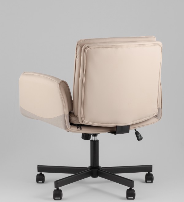 Кресло офисное TopChairs Foldo с откидными подлокотниками бежевое