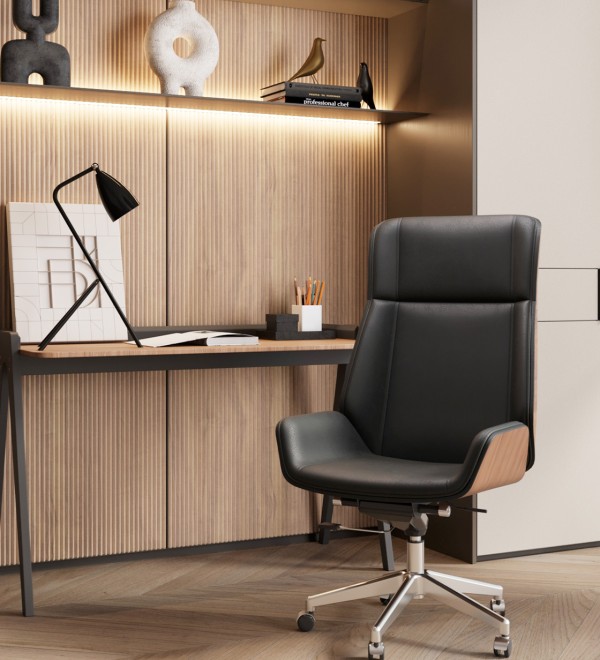 Кресло руководителя TopChairs Crown SN черный
