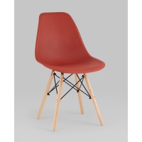 Стул Eames Style DSW терракотовый x4 (разборный каркас)
