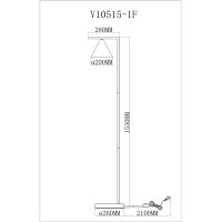Торшер Moderli V10515-1F Omaha
