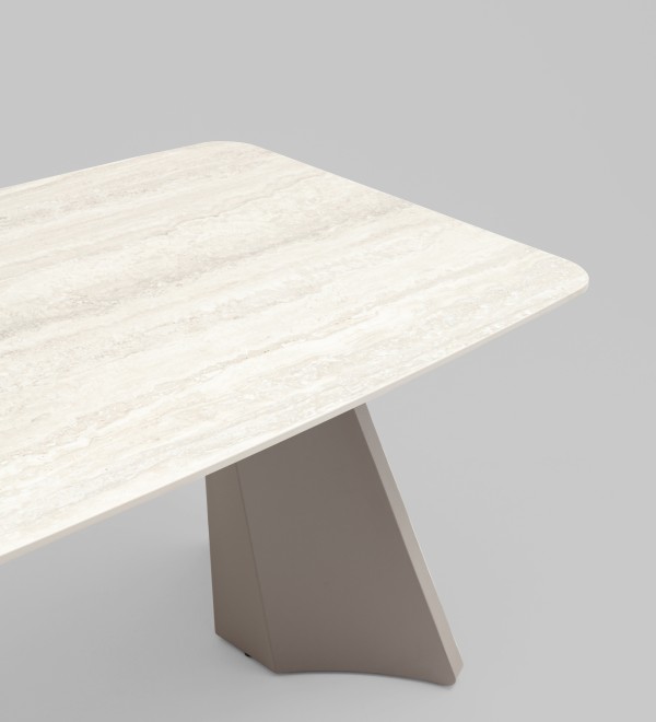 Стол обеденный Eliora 160-240*90 см серая керамика