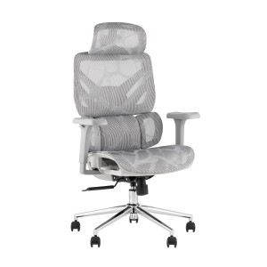 Кресло офисное TopChairs Structo серая сетка