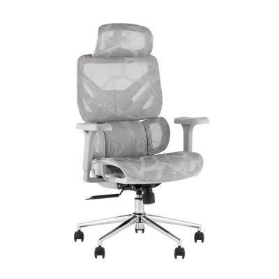Кресло офисное TopChairs Structo серая сетка