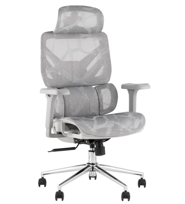 Кресло офисное TopChairs Structo серая сетка