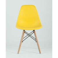 Стул Eames Style DSW желтый x4 (разборный каркас)