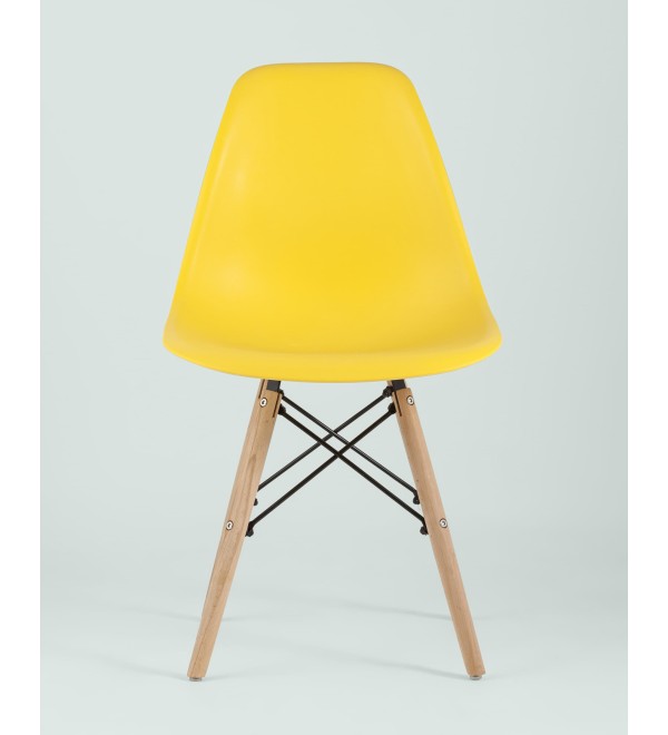 Стул Eames Style DSW желтый x4 (разборный каркас)