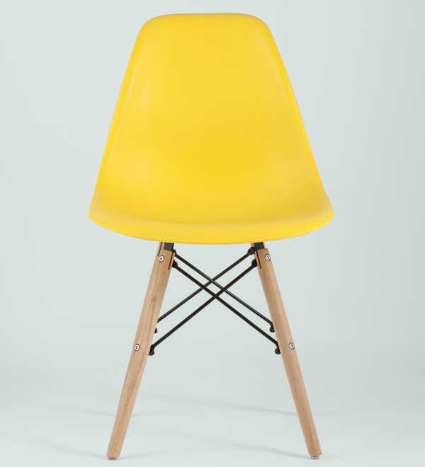 Стул Eames Style DSW желтый x4 (разборный каркас)