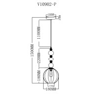 Светильник подвесной Moderli V10902-P Charm
