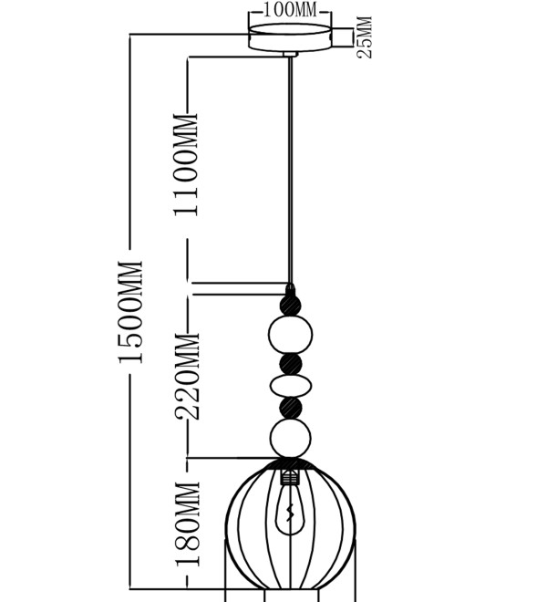 Светильник подвесной Moderli V10902-P Charm