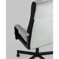 Кресло руководителя TopChairs ST-DOMINGO серо-голубой