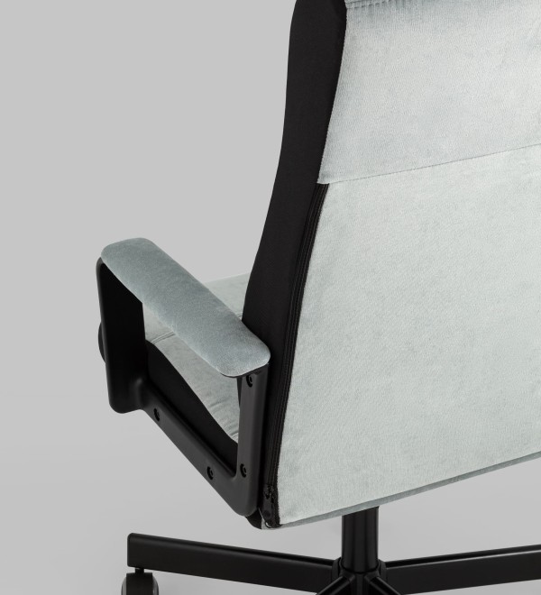 Кресло руководителя TopChairs ST-DOMINGO серо-голубой