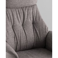 Кресло офисное TopChairs Neoma темно-серый ткань