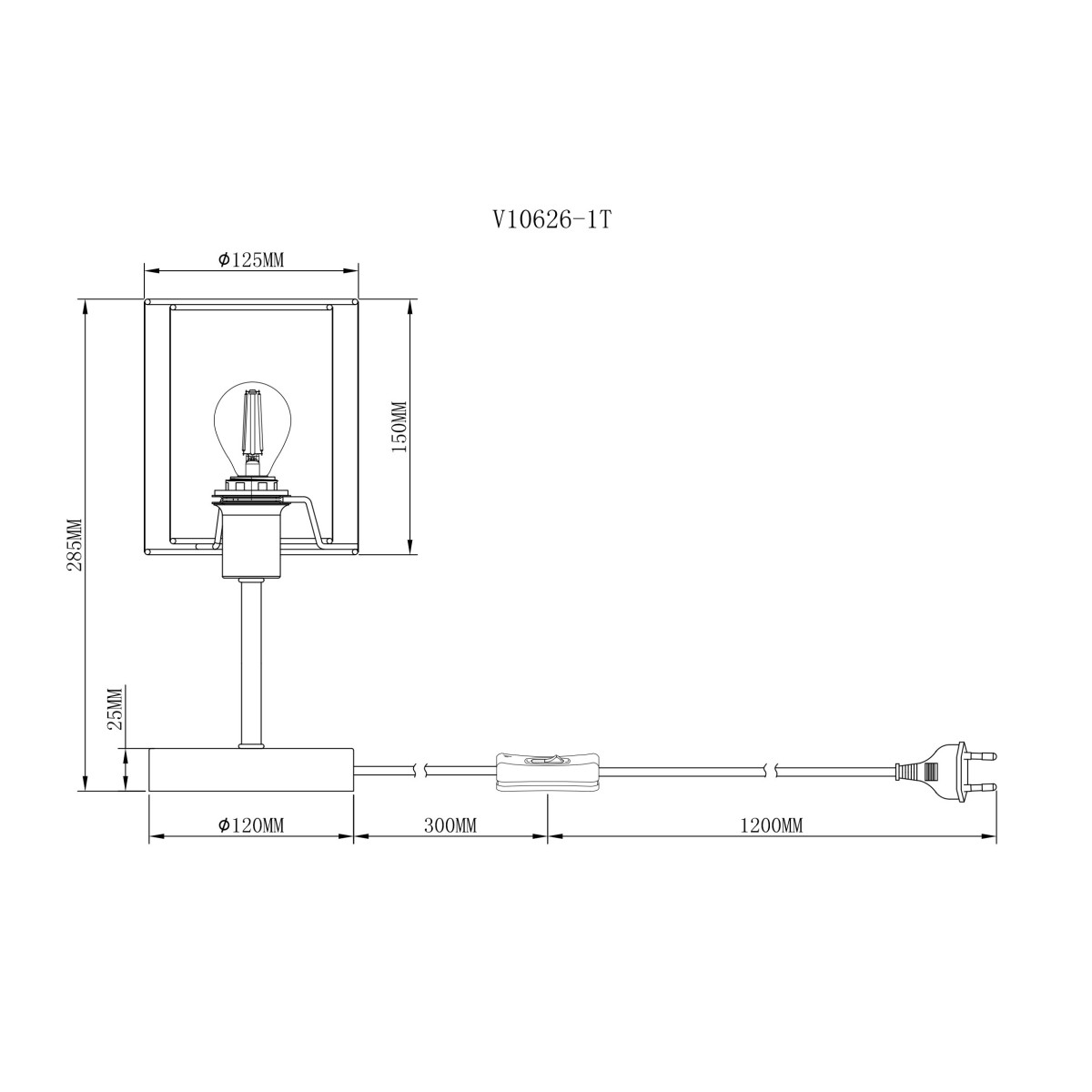 Лампа настольная Moderli V10626-1T Room