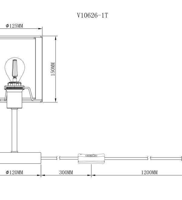 Лампа настольная Moderli V10626-1T Room