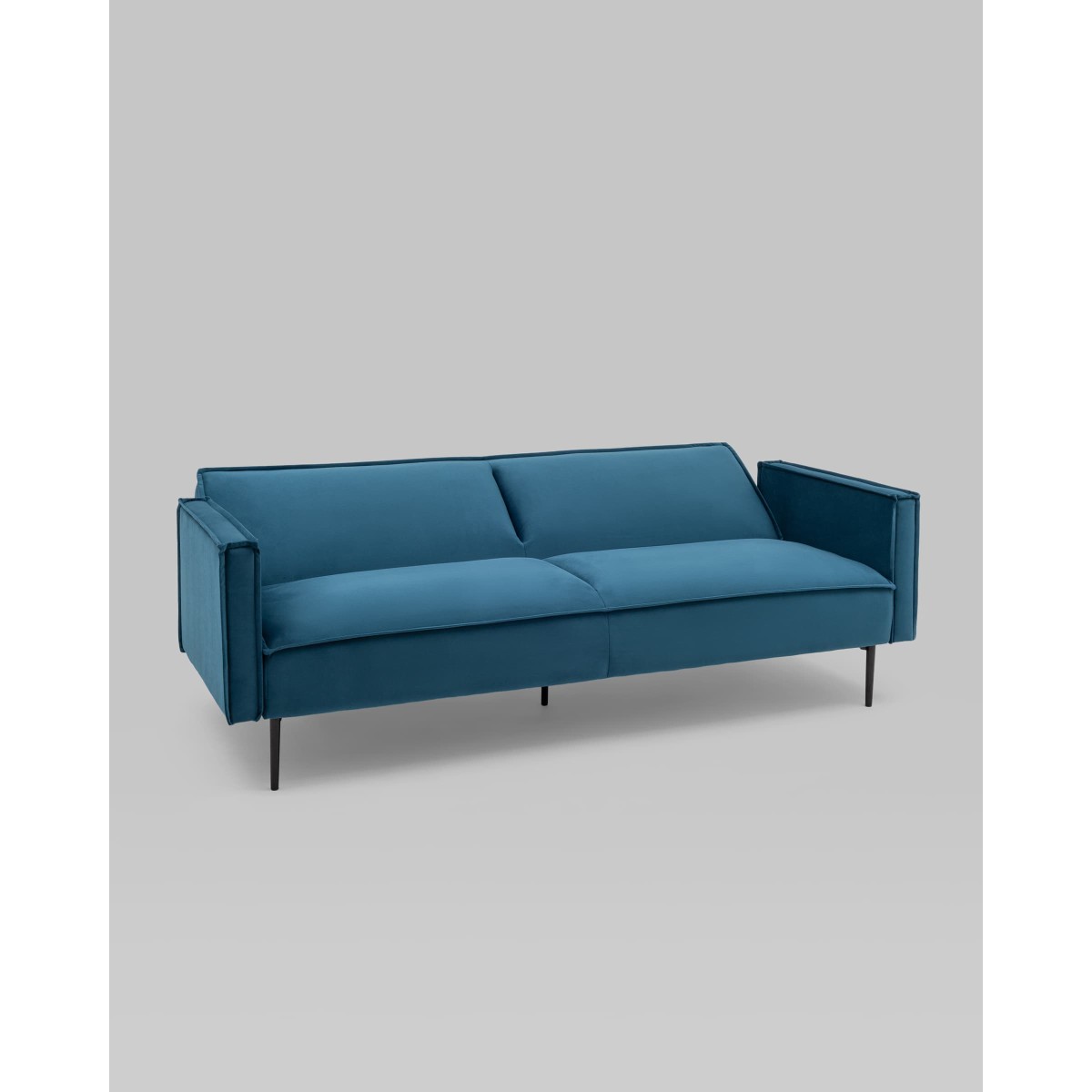 Диван прямой Кассель велюр синий