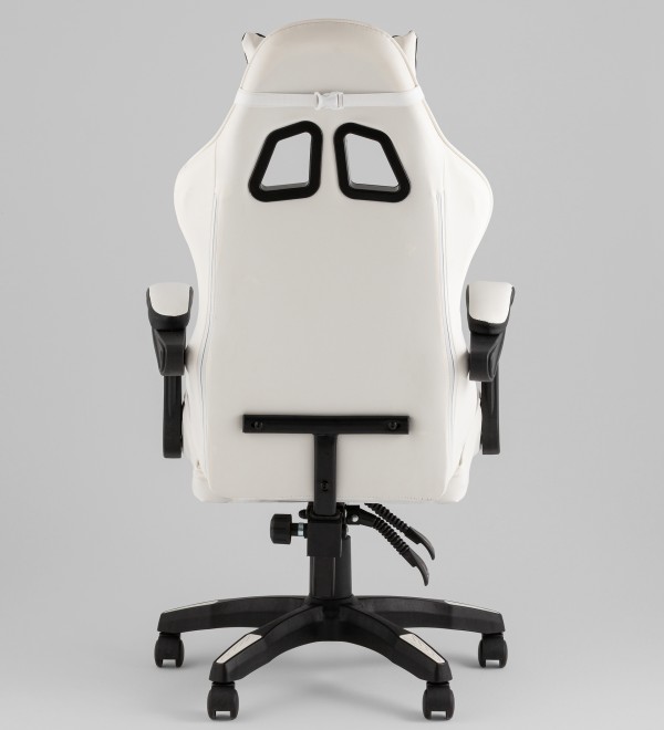 Кресло спортивное TopChairs Phantom бело-черный