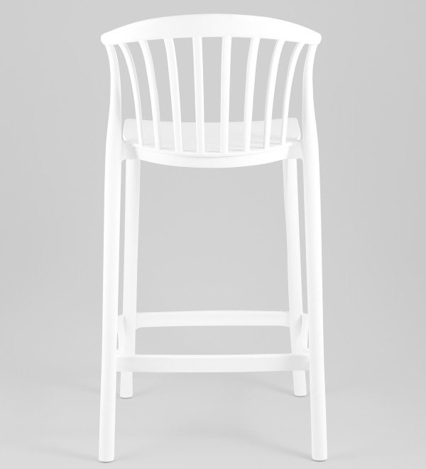 Стул полубарный Campo пластик белый