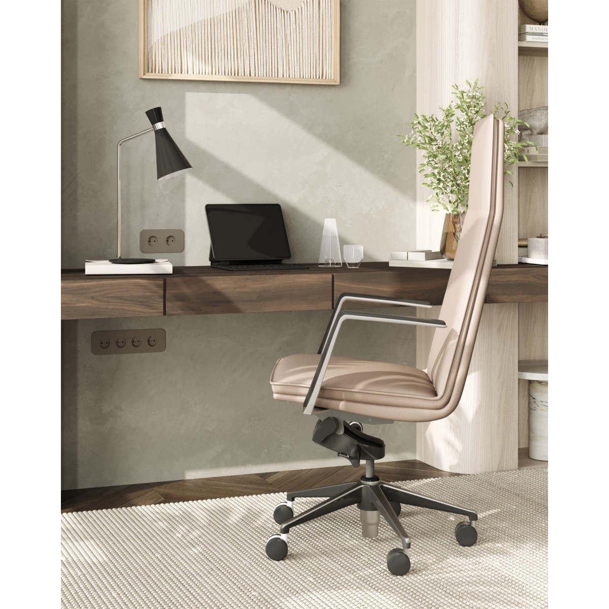 Кресло руководителя TopChairs Arrow светло-серый