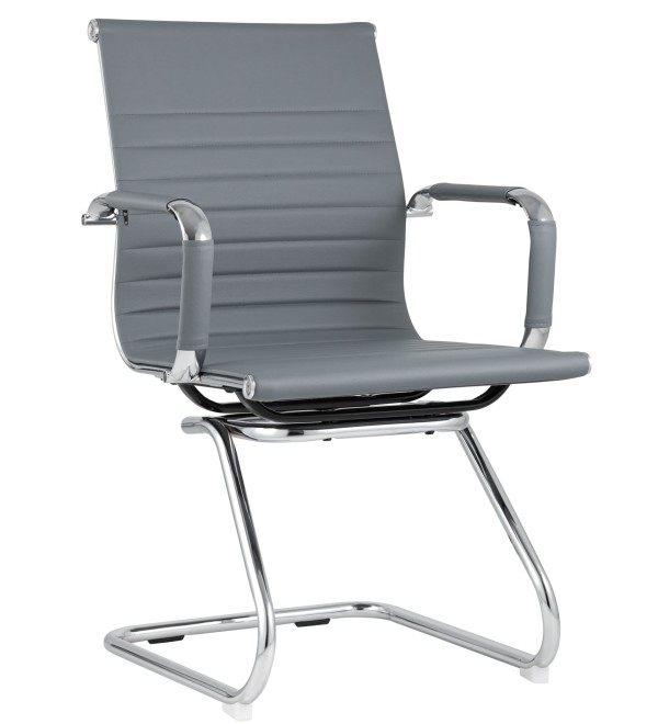 Кресло для посетителей TopChairs Visit серое