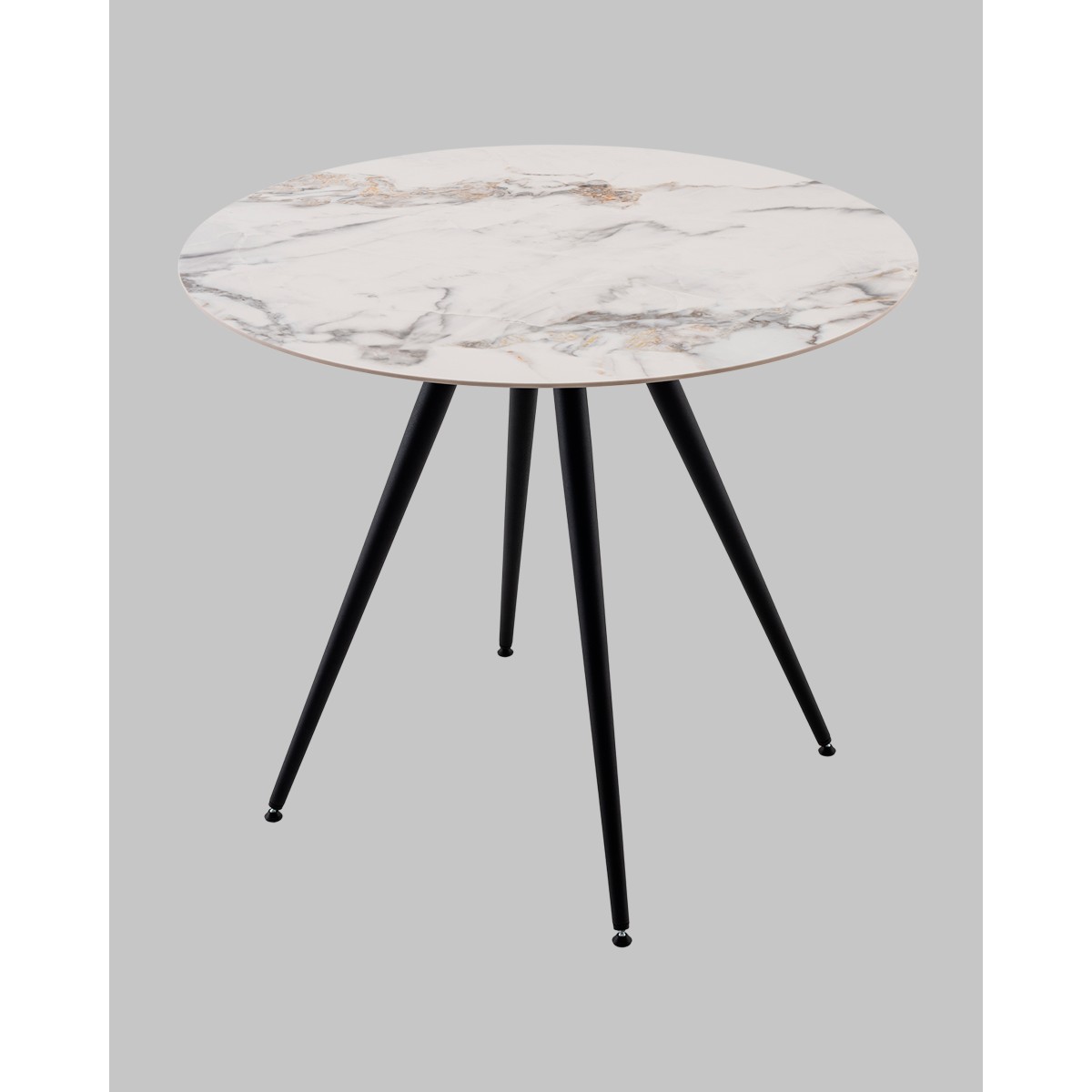 Стол Ники круглый столешница керамика Ice Jade 900
