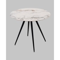 Стол Ники круглый столешница керамика Ice Jade 900