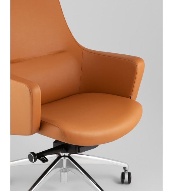 Кресло руководителя TopChairs Ferris коричневое