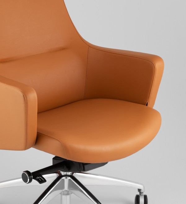 Кресло руководителя TopChairs Ferris коричневое
