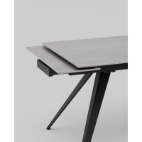 Стол раздвижной Лоуренс 120-180х80х76 см Armani Grey керамика