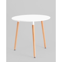 Стол круглый EAMES DST NEW D80 белый