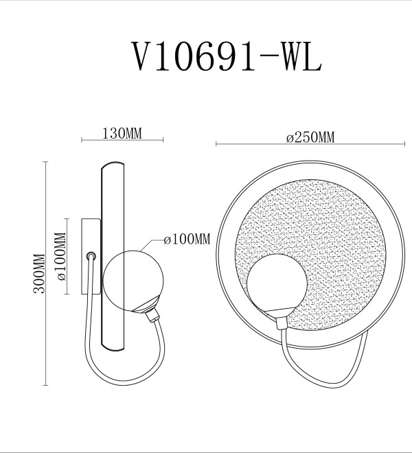 Светильник настенный Moderli V10691-WL Cosmi